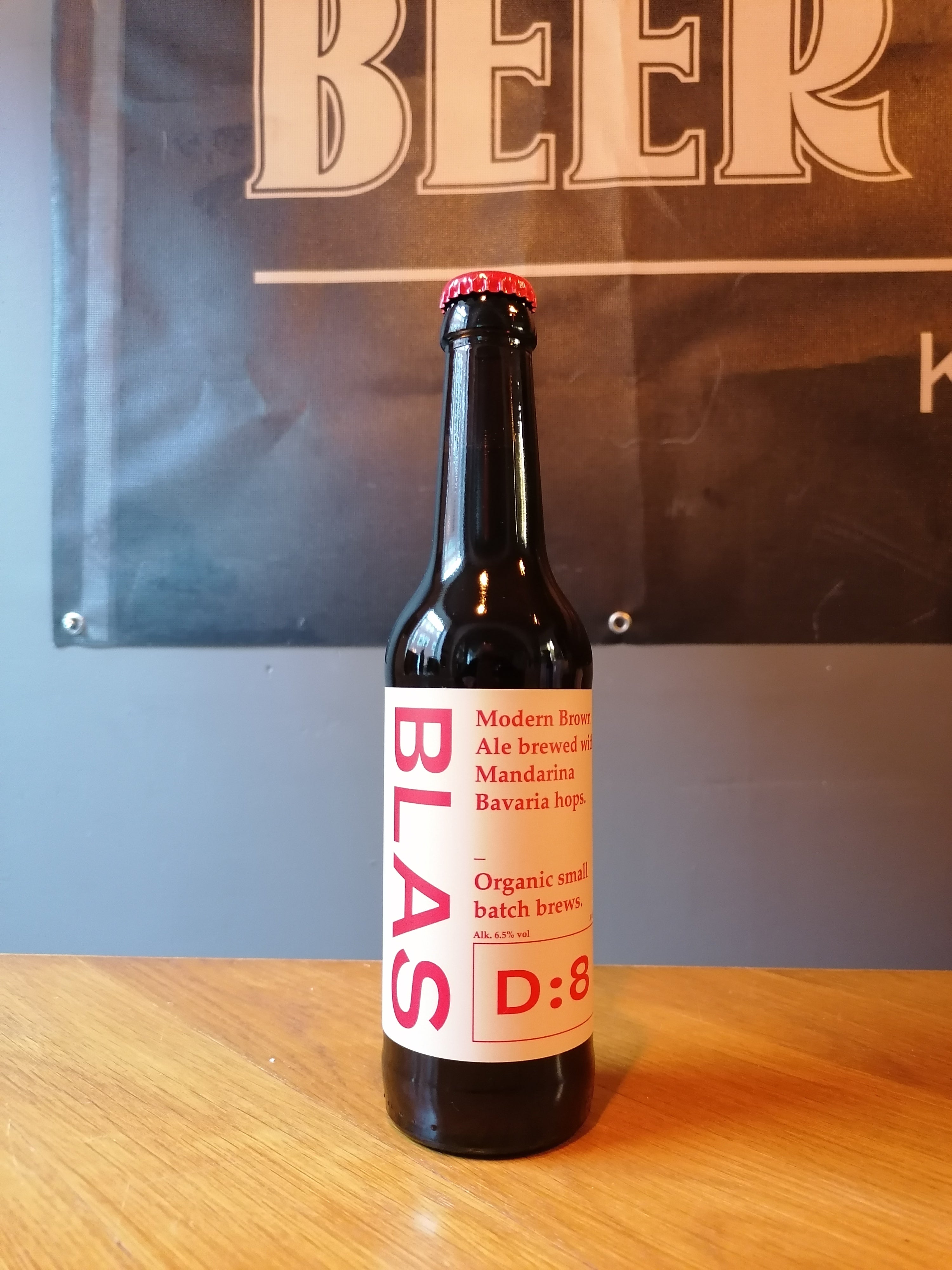 Se D:8 BLAS Brown Ale 33 cl - 6,5 % hos Beershoppen.dk