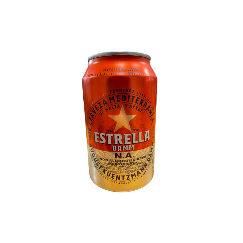 Brug Estrella Damm - Alkoholfri pilsner fra Barcelona (0.0% / 33cl) til en forbedret oplevelse