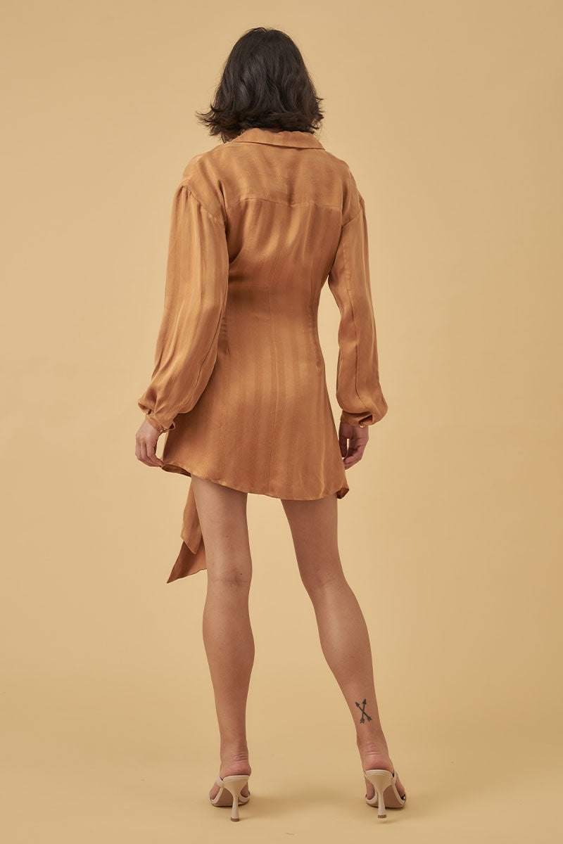 Mon Renn women's Clothing Sydney Eternal Mini Dress Gold