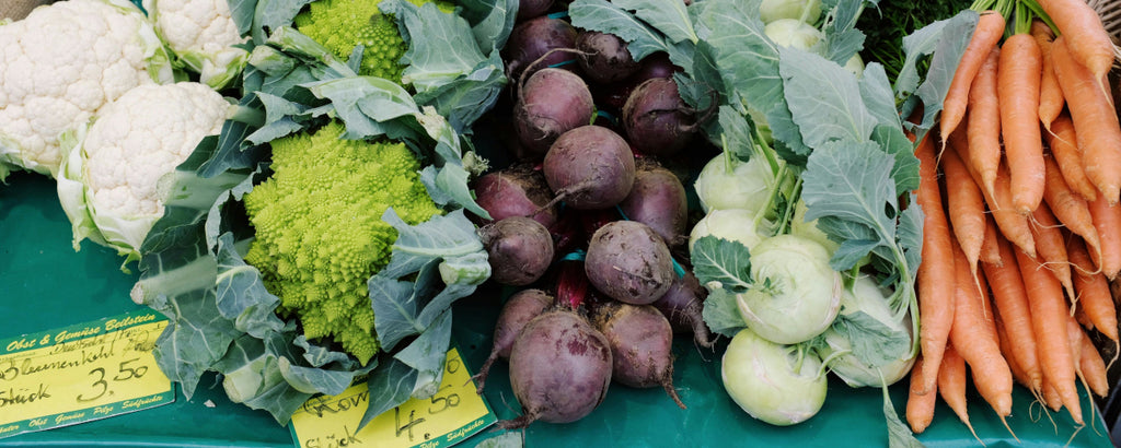 Regionales Gemüse am Markt