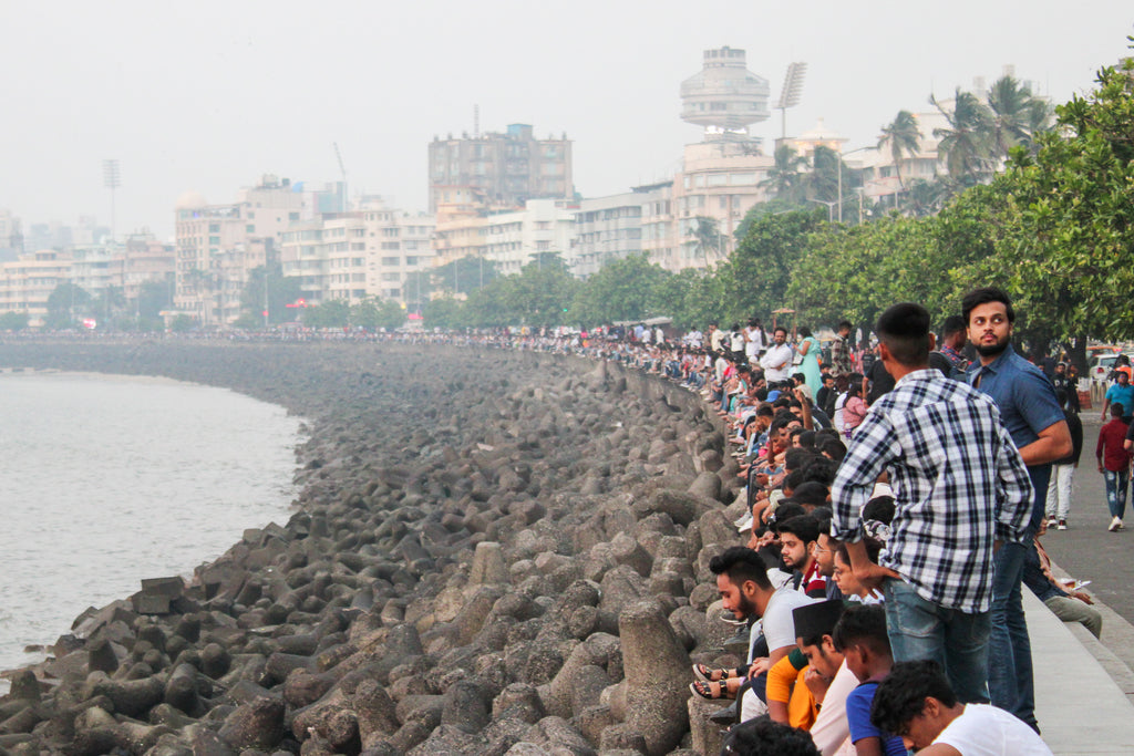Local residents at Marine Drive