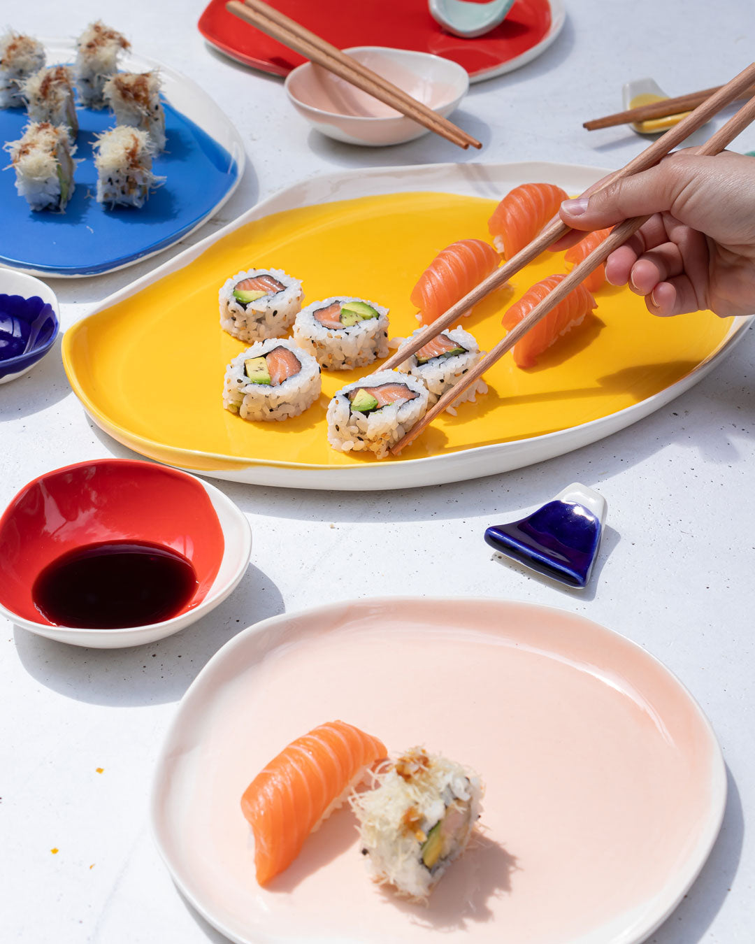 Sushi a casa - Set sushi fatto a mano - Ceramica&Poesia