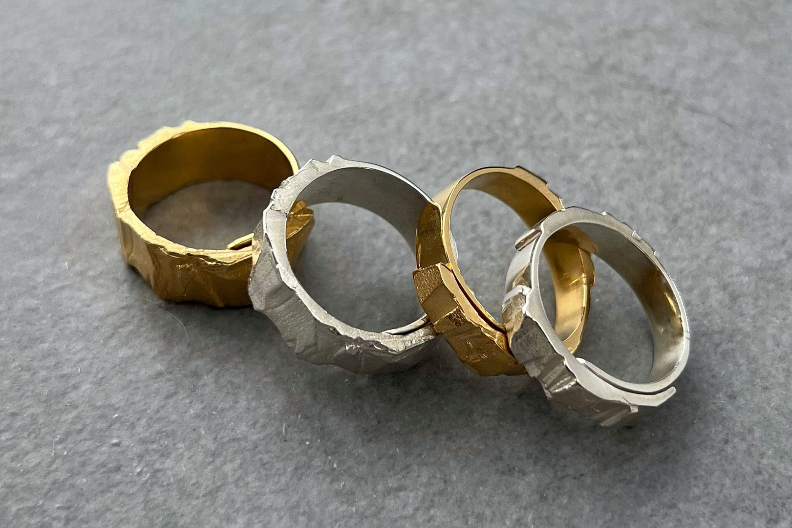 Philic ring collection big and small gold and silver I Cognito