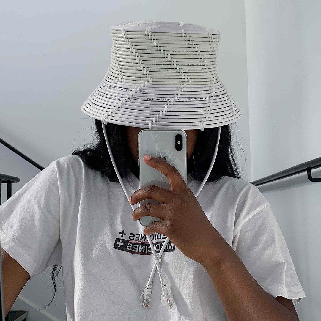 Cable Bucket Wire Hat Tega Akinola