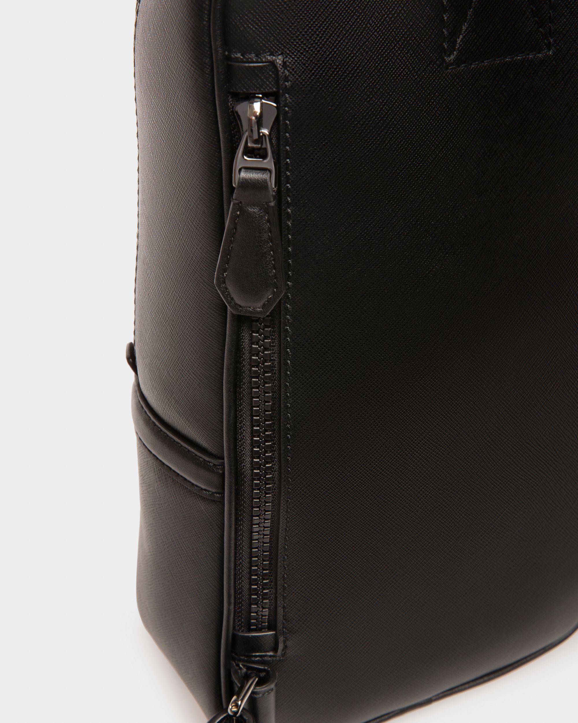 Malikho | Men's Sling Bag | Recycled Black Leather | Bally | Still Life Detail