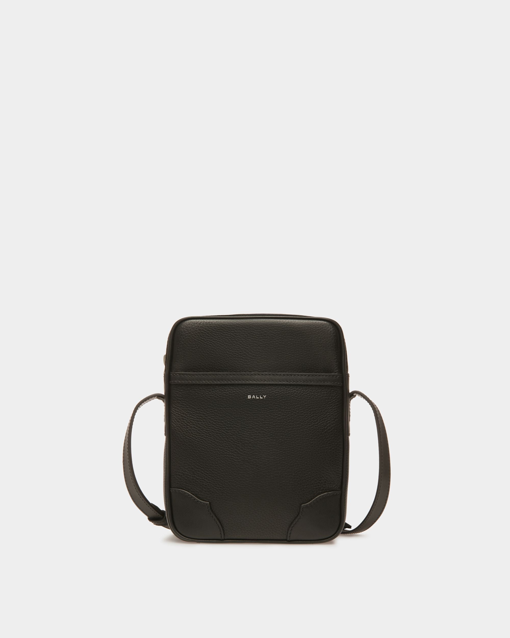 Bord Cross | Men's Crossbody | Black Leather | Bally | Still Life Front