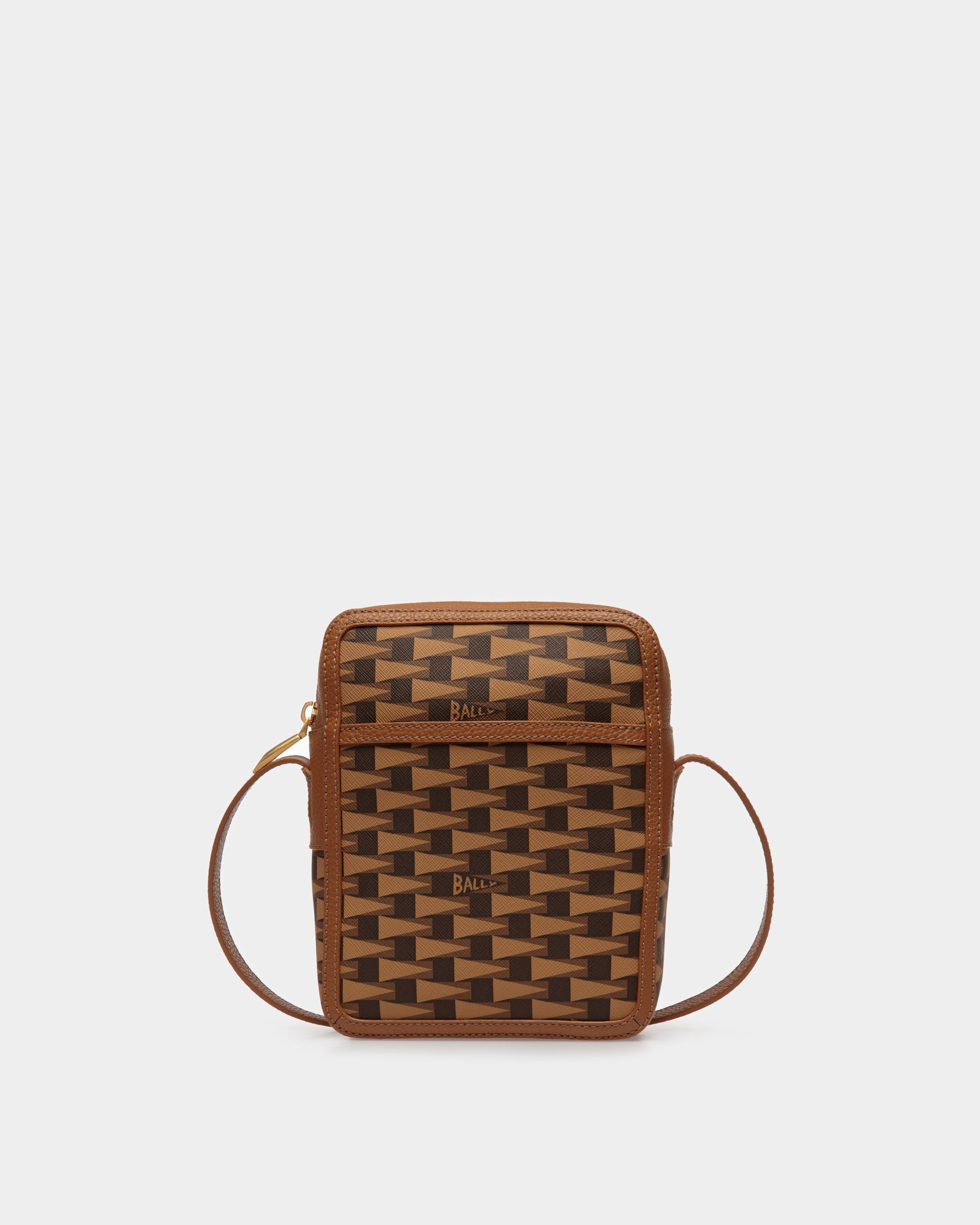 Pennant Crossbody Bag | Men's Bag | Desert TPU | Bally | Still Life Front