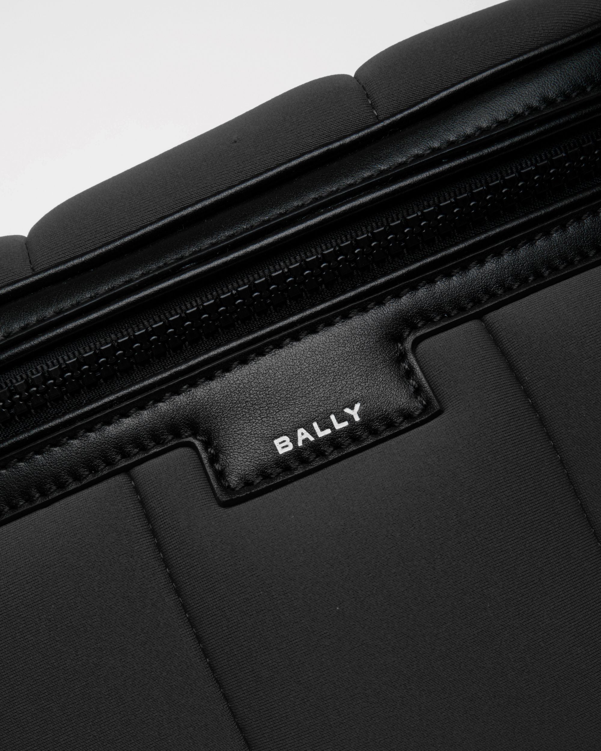 Mountain | Men's Belt Bag in Black Neoprene | Bally | Still Life Detail