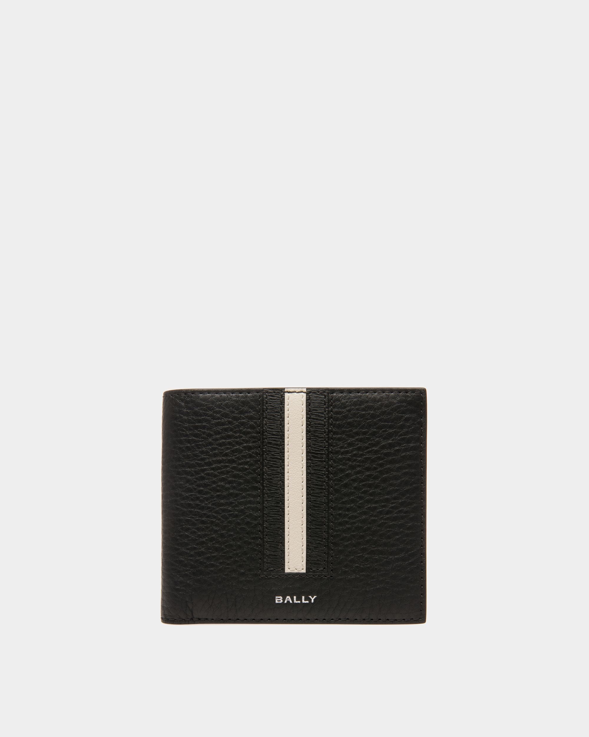 Ribbon | Men's Wallets And Coin Purses | Black Leather | Bally | Still Life Front