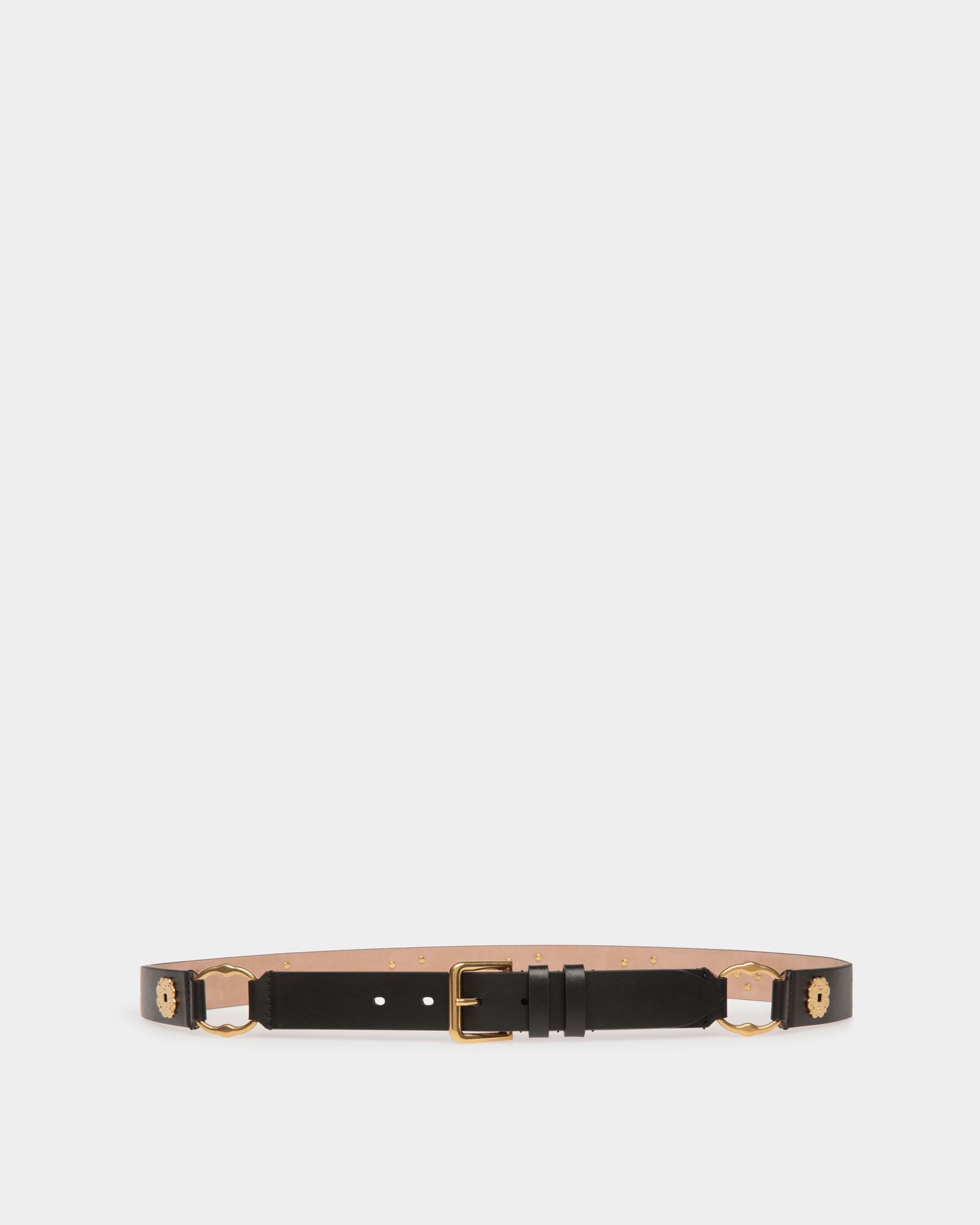 Arkle 95 cm | Women's Belt in Black Leather | Bally | Still Life Front