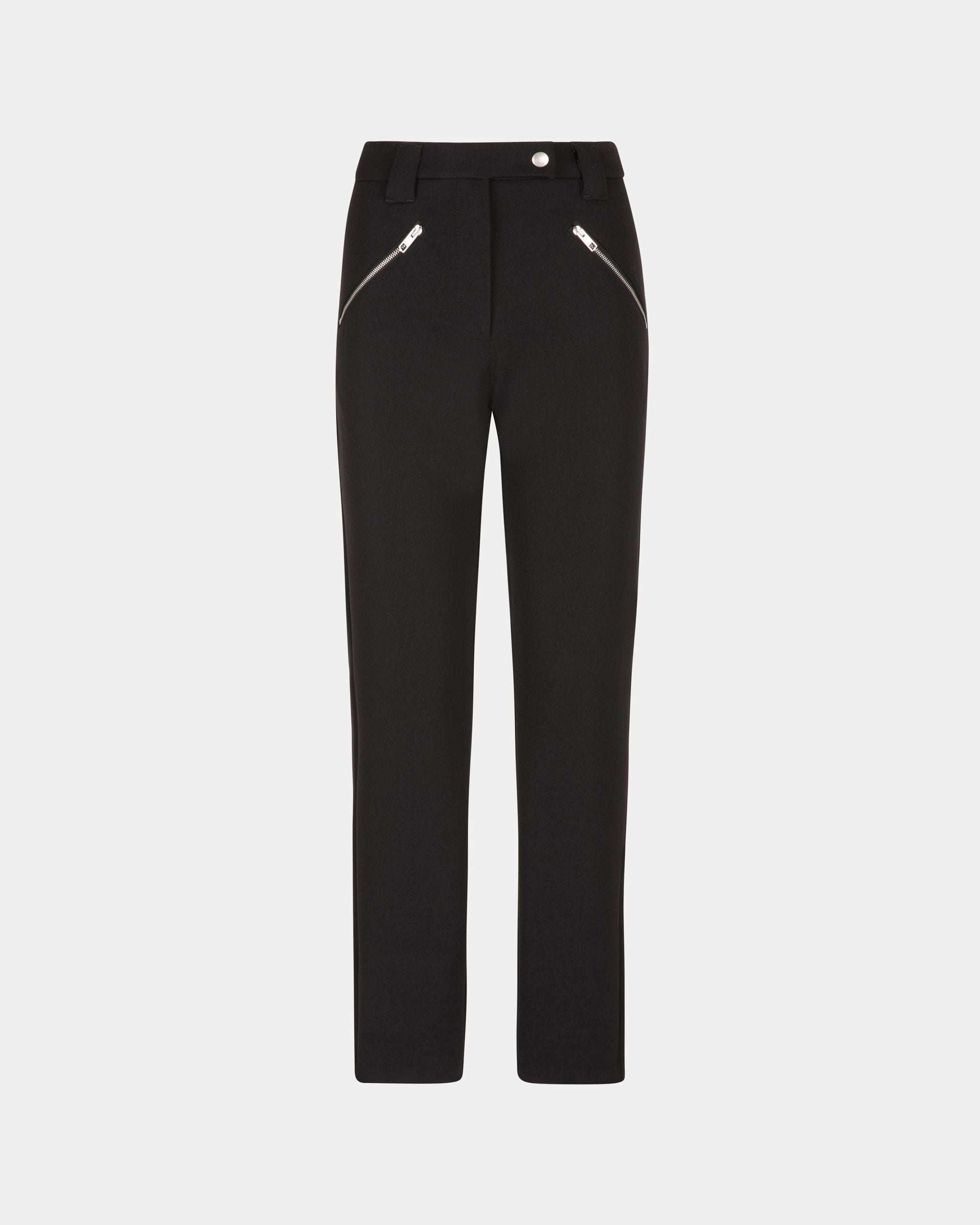 Women's Stretch Pants in Black  | Bally | Still Life Front