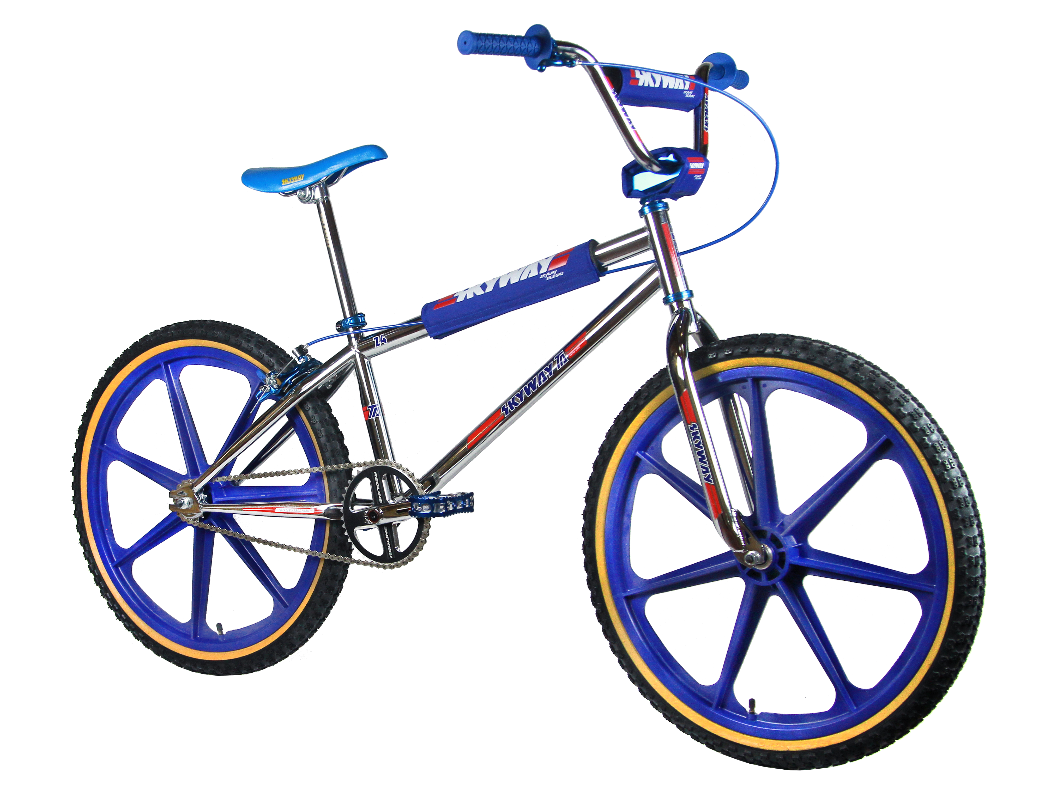 Sky way Ibyke. Хром синий BMX. Replica pro