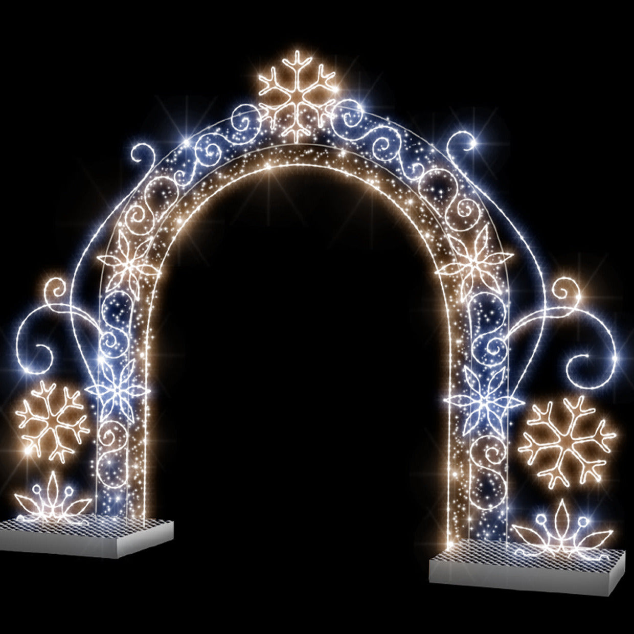 3D GATE WITH SNOWFLAKES