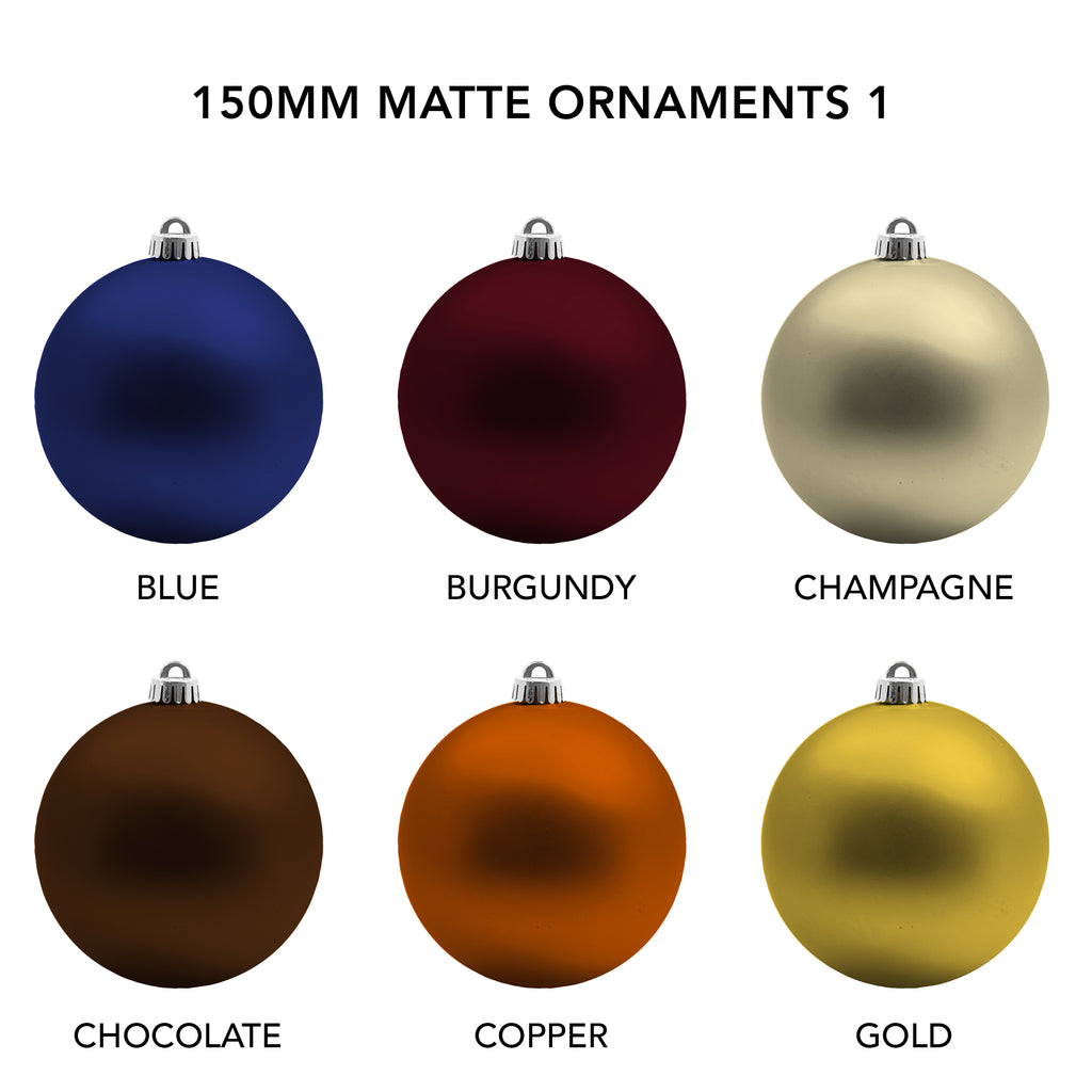 250MM (10) Shatterproof Ornaments – CASE OF 8 – Envirolume