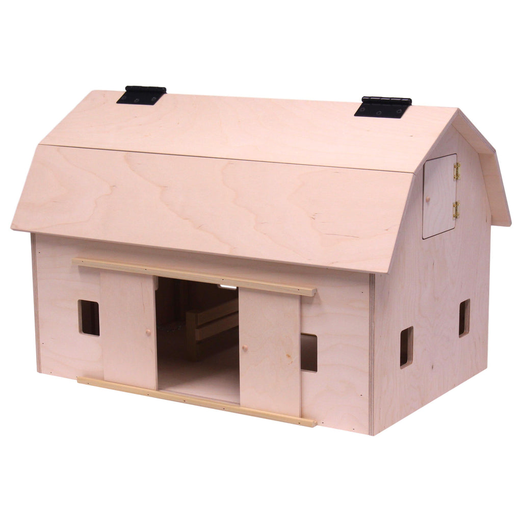 wooden farmhouse toy