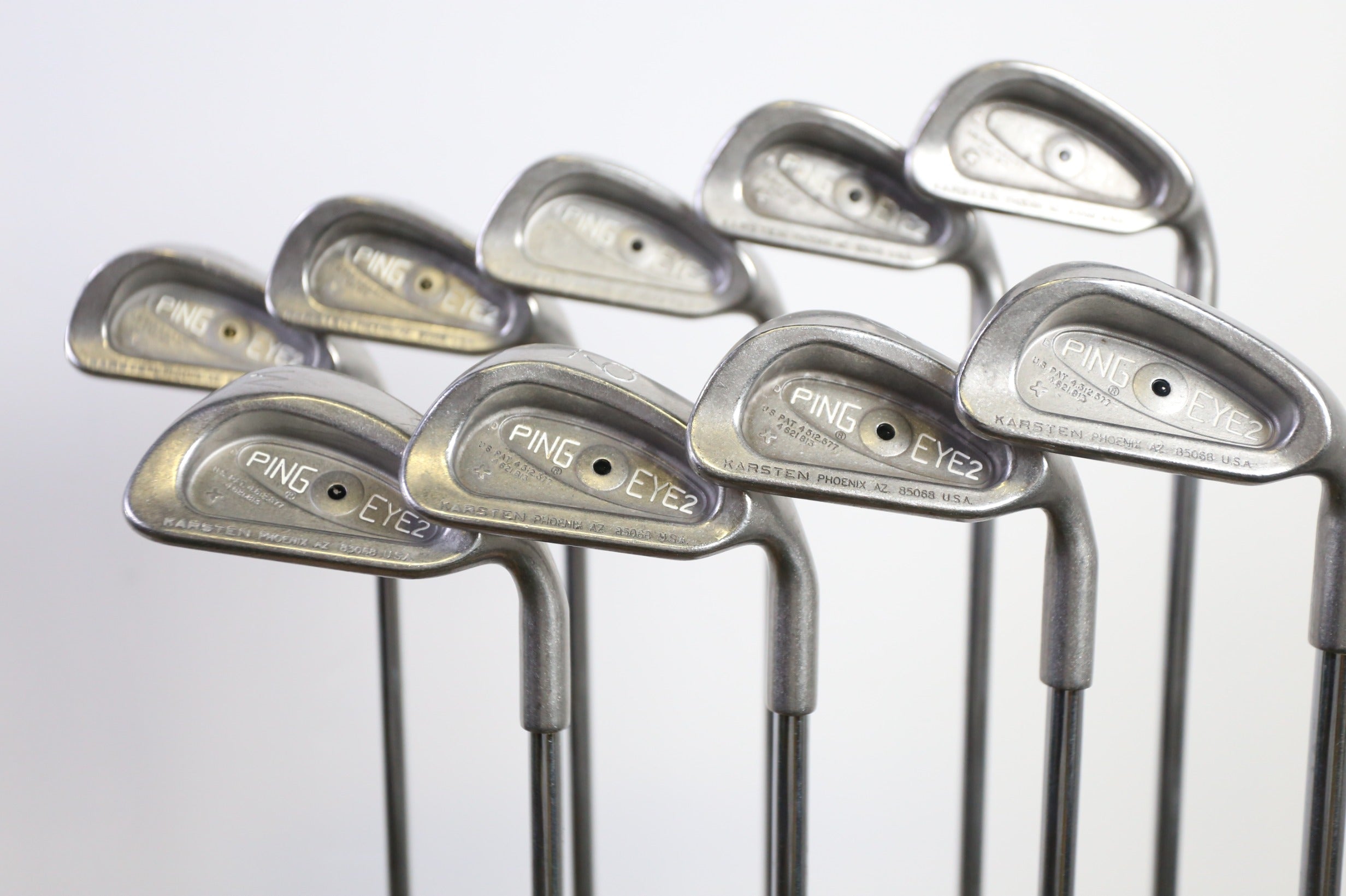 Used Ping Eye 2+ Iron Set - Right-Handed - 2-PW - Stiff Flex- Black Dot