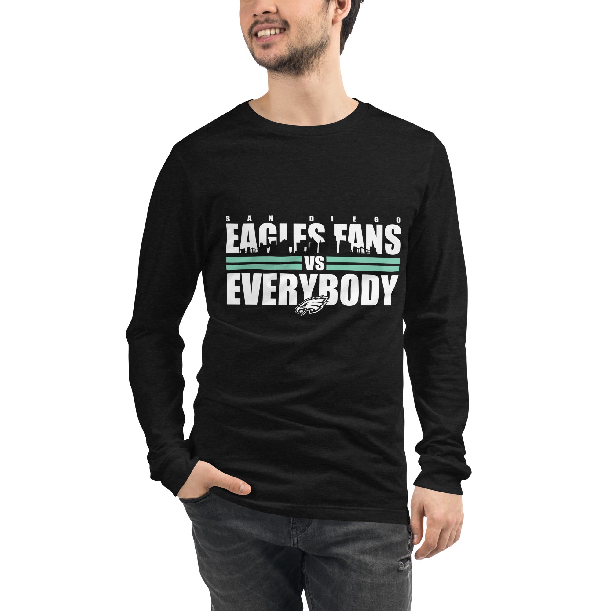 San Diego Eagles Fan vs Everybody Unisex Long Sleeve Tee – West Coast Eagles  Fans