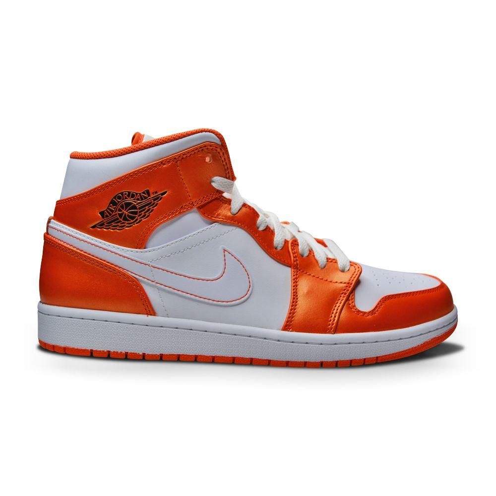 Mens Nike Air Jordan 1 Mid SE | Black Cider Chile Red – Foot World