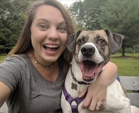 Norman The Christmas Dog and Mom