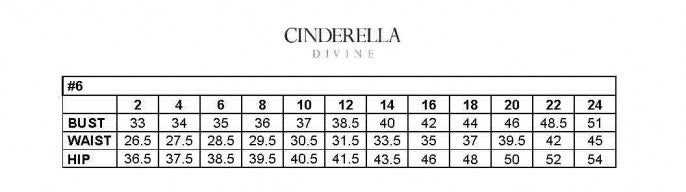 Cinderella Divine Size Chart – Sentani Boutique