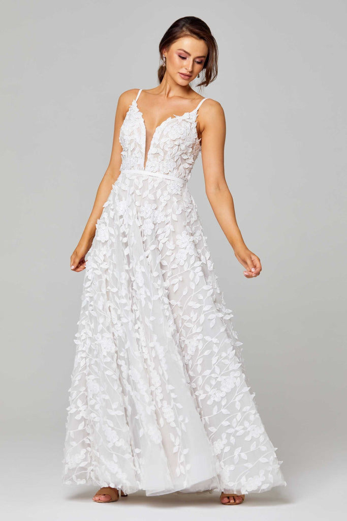 Zaria Embroidered Lace Wedding Dress – TC2334 – Sentani Boutique