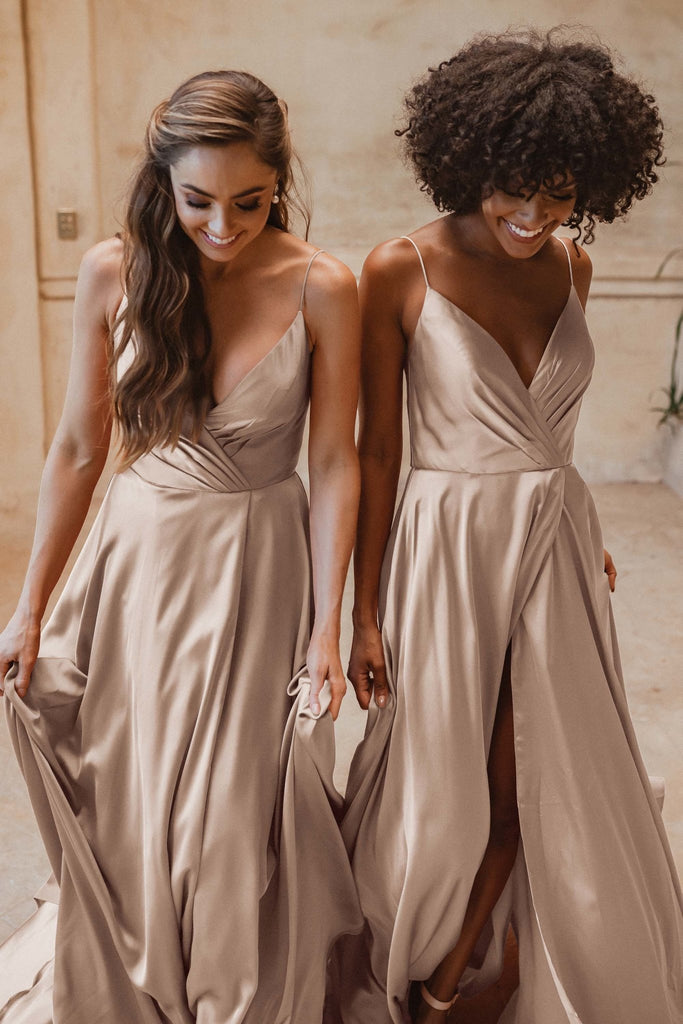 Champagne Bridesmaids Dresses Sentani Boutique 0999