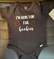 Here for the Boobies Onesie