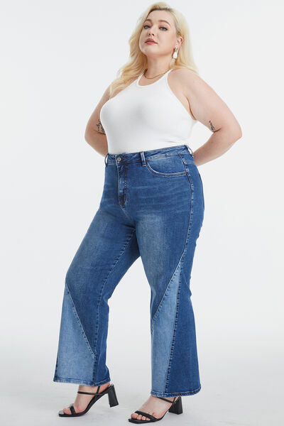 High Waist Flare Fray Hem Judy Blues – Chubby Chique Boutique