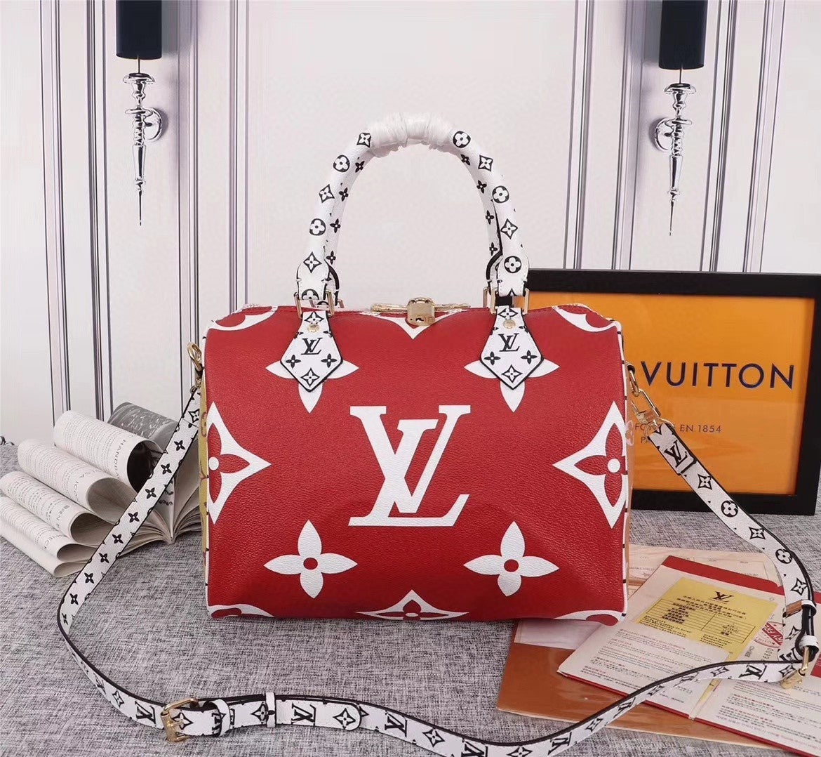 Louis Vuitton Monogram Giant Speedy 30 Shoulder Bag