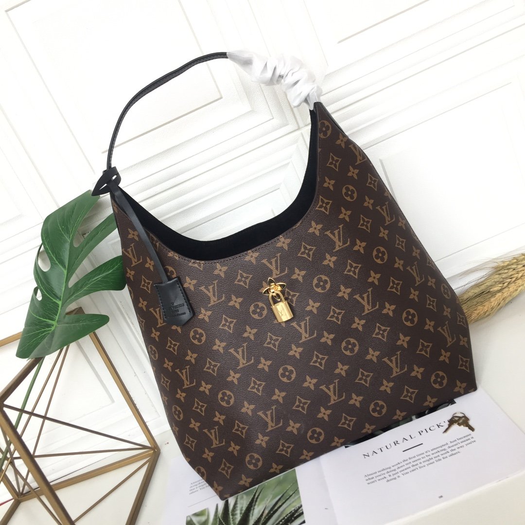 LV Louis Vuitton MONOGRAM CANVAS HANDBAG SHOULDER BAG HOBO BAG