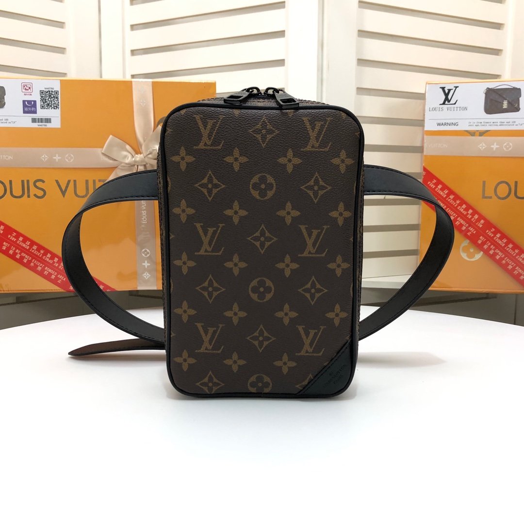 LV Louis Vuitton MONOGRAM CANVAS GERONIMOS WAIST PACK CHEST BAG CROSS BODY BAG