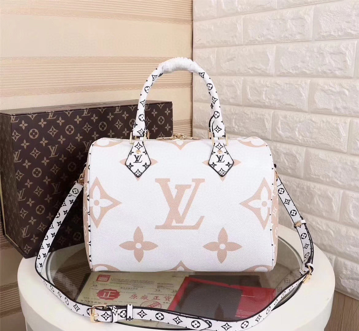 LV Louis Vuitton MONOGRAM CANVAS SPEEDY HANDBAG SHOULDER BAG