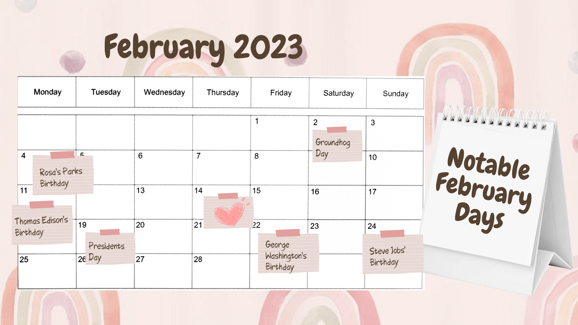Notable Days in the Month of February
