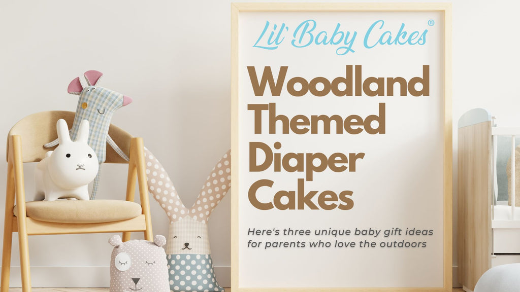 Lil' Baby Cakes Woodland Theme Diaper Cake Banner