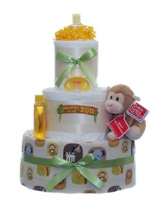 Zoo Diaper Cake | 3 Tier