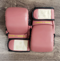 Dark Rose Gold Leather Boxing Gloves for Women