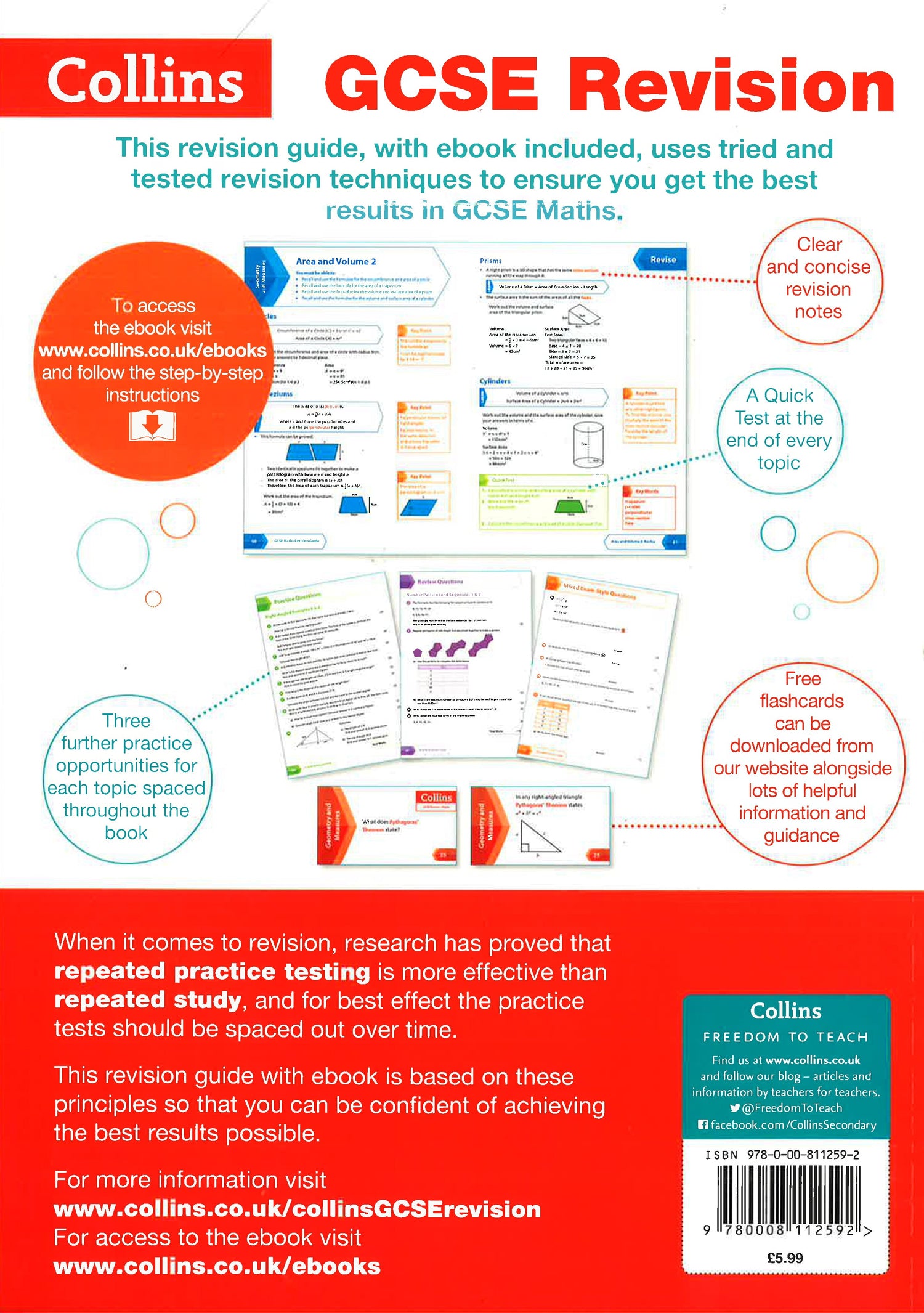 Gcse Maths Foundation Revision Guide Collins Gcse 9 1 Revision Bookxcess 3694