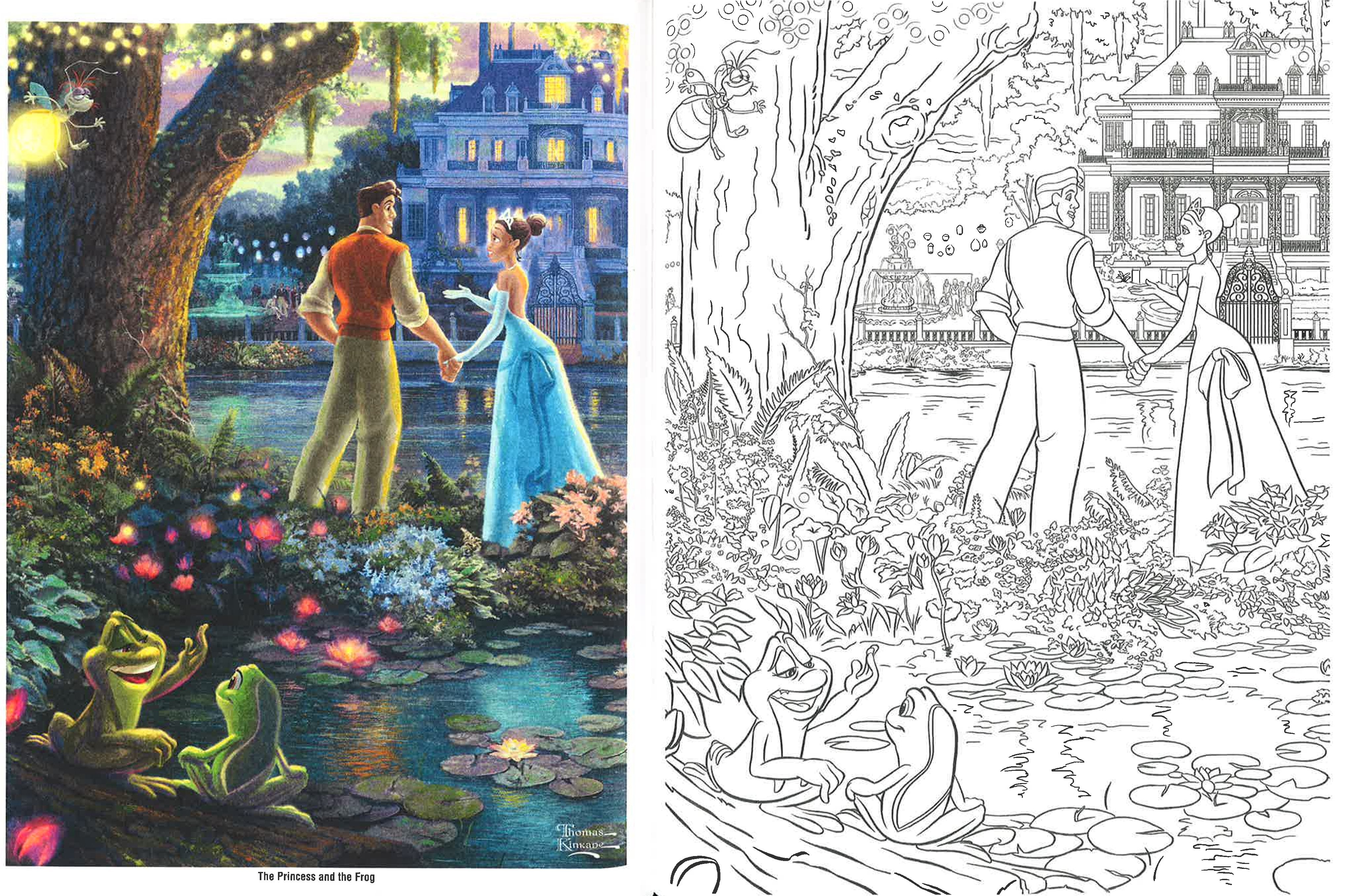 Disney Dreams Collection Thomas Kinkade Studios Coloring Book