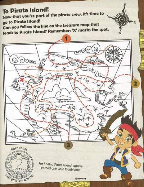 jake and the neverland pirates treasure map