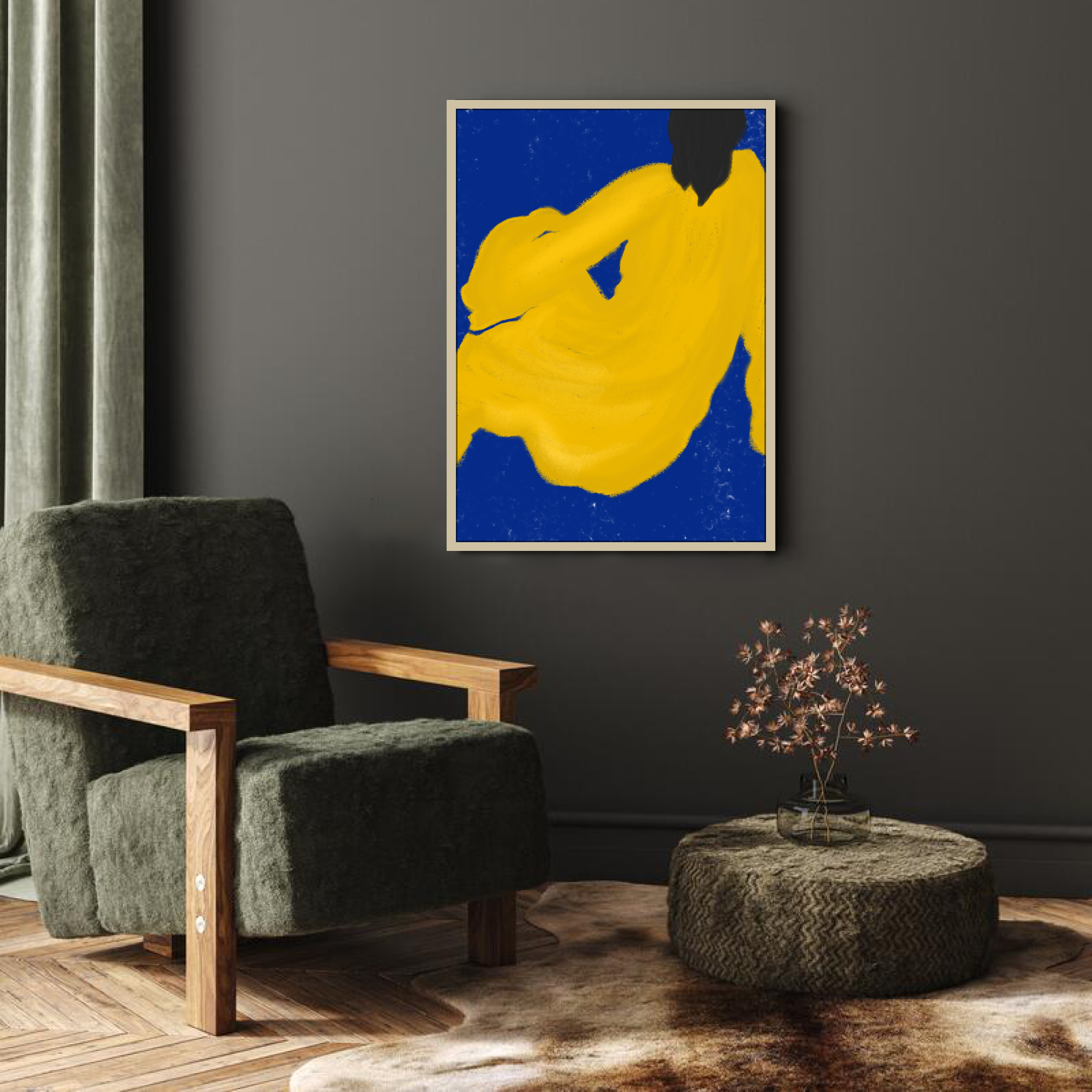 Canvas Print: "Yellow Woman"