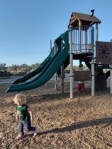 Playground at the Land Conservancy's Kathleen's Canyon Overlook on the mesa in Arroyo Grande California's Central Coast 