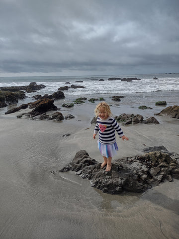 Joy loving tide pools at Arroyo Laguna Beach in San Simeon, California's central coast 