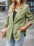 Casual Open Front Blazers Office Work Suit Long Sleeve Lapel Cardigans