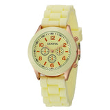 Watch Silicone Watchband Sport Quartz Wristwatch