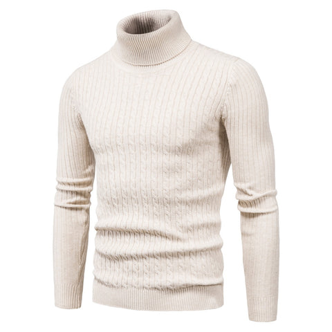 Warm Turtleneck Sweater Men  Pull Homme Casual Pullovers