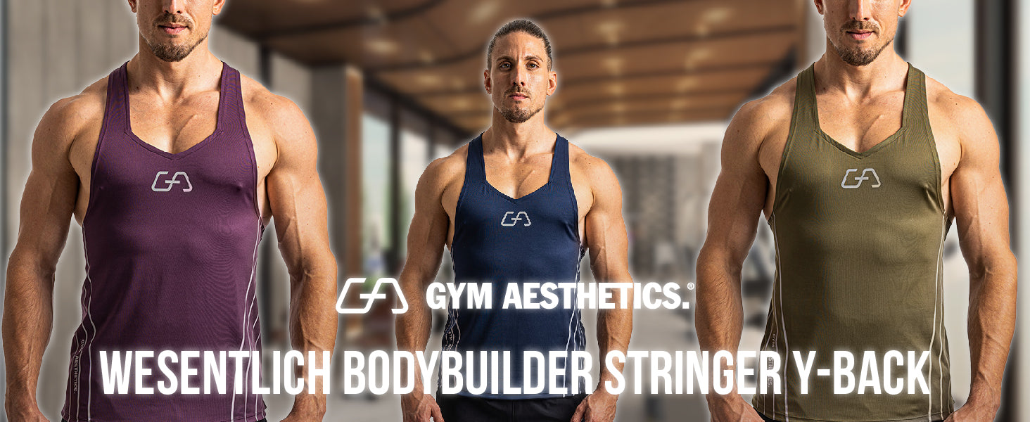 Essential Body Builder Stringer Y Back for Men - description 01