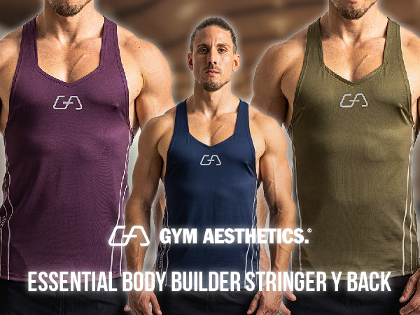 Essential Body Builder Stringer Y Back for Men - description 01