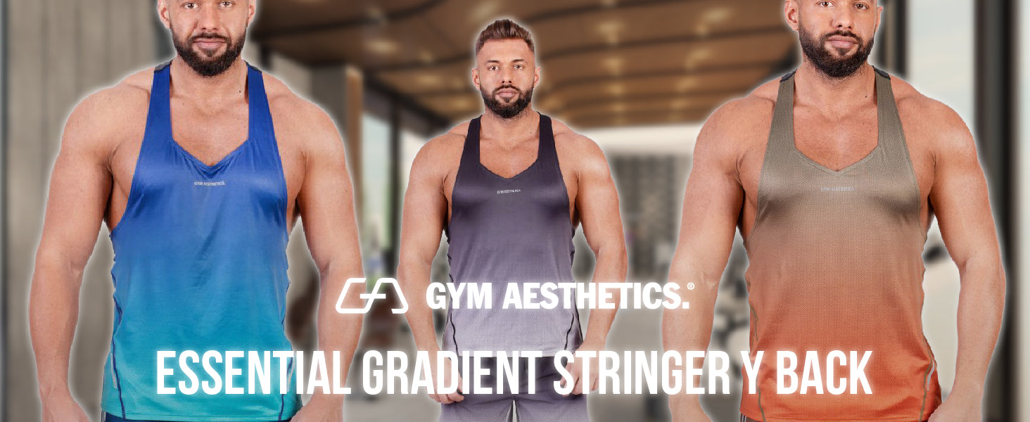 Essential gradient Stringer Y Back for Men - description 01