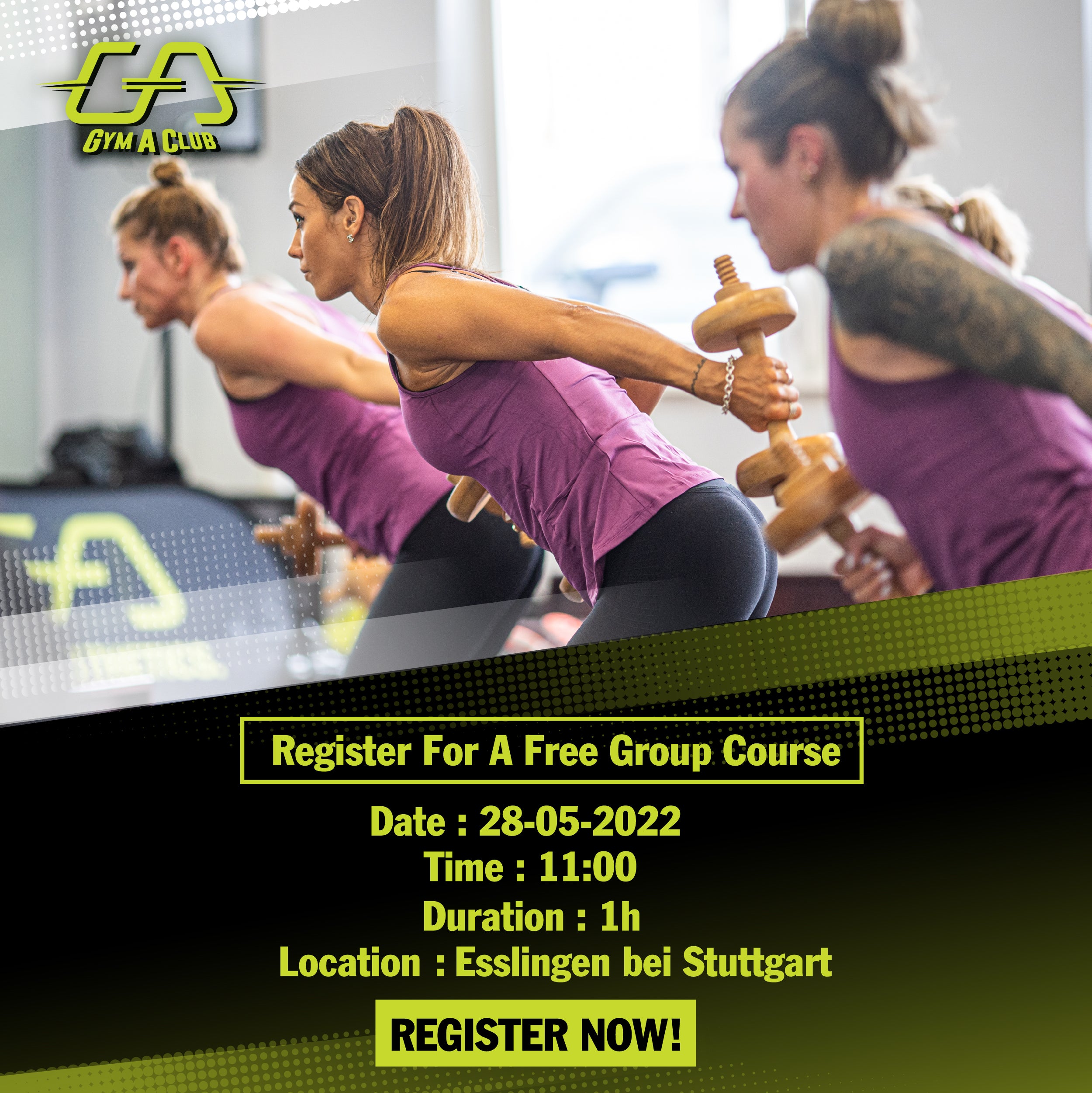 Gym A Club - Registration for the Gym A Club course on May 28, 2022 | Gym Aesthetics