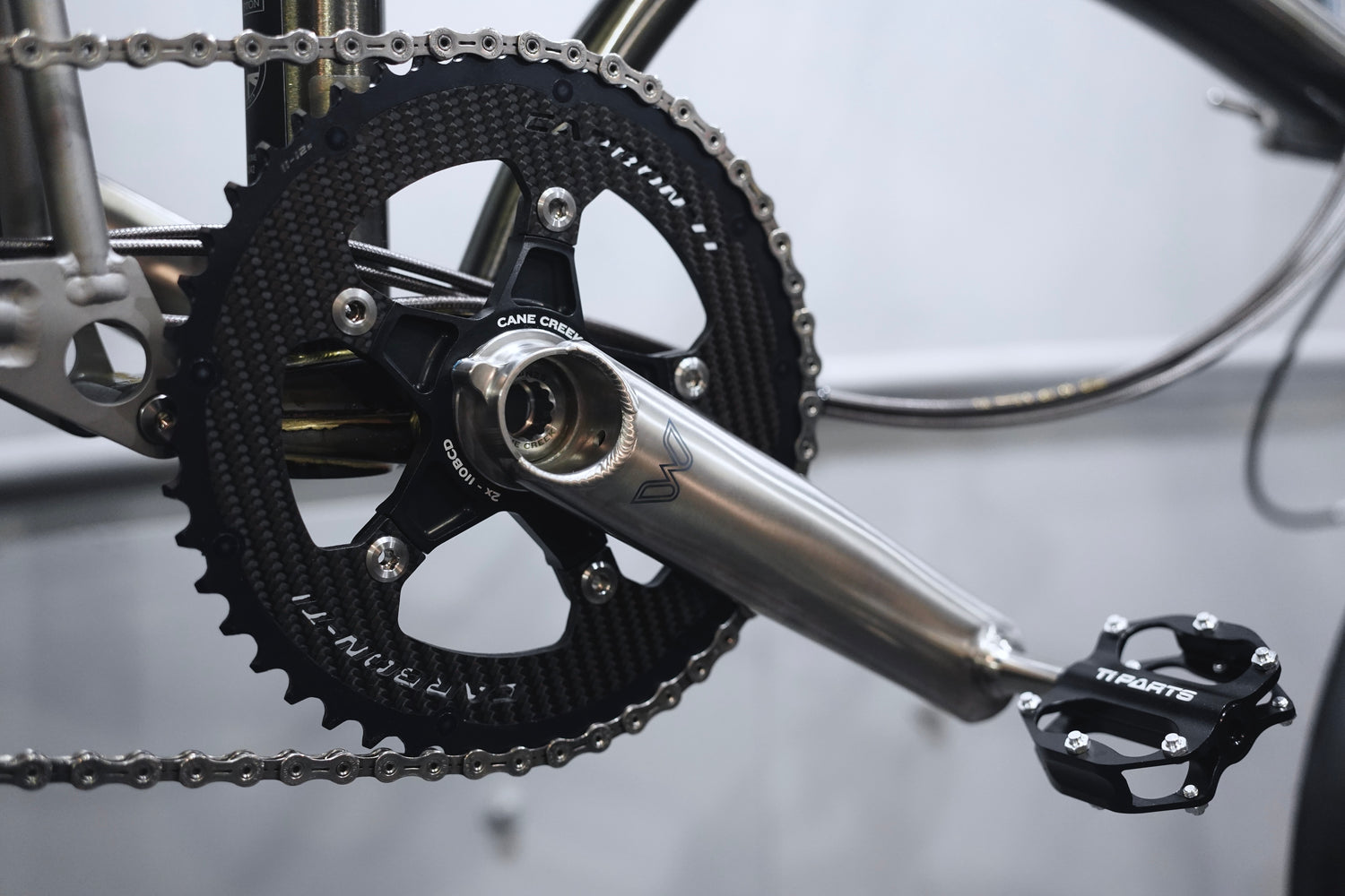 titanium crankset for brompton